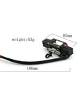 Dual Motor Electric Winch With Tough Metal Build For Axial SCX10 TRX4 D90 KM2 And Redcat RC Cars 1/8 And 1/10 Scale with dimensions.