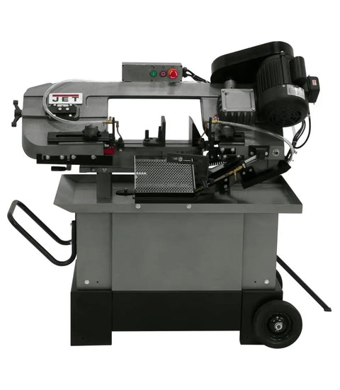 Heavy Duty Metal Cutting Band Saw Workhorse With 7 X 10-1/2 Inch Capacity, 0 To 45 Degree Miter Head, Horizontal And Vertical Setup, 1 HP Motor, 115/230V 1Ph, Hydraulic Downfeed For Smooth, Precise Cuts