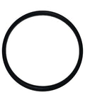 Front view of black Buna-N rubber O-ring, 6-1/4 in ID x 6-5/8 in OD