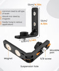 Laser Level L Shape Magnetic Bracket That Makes Leveling On A Tripod Easy And Hands Free, Steady Use With Magnet Adsorption Stand