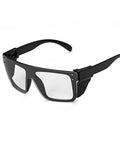 Go To Transition Photochromic Safety Glasses With UV400 Grey Lenses And Ansi Z87 Impact Resistant Wraparound Frame, side view
