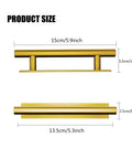 Gold Self Stick Push Pull Furniture Handles 10 Pack For Cabinets Drawers Wardrobes ABS Plastic No Drill Install Easy Grip Upgrade For Home Kitchen And Living Room. Product size 15cm x 3.5cm