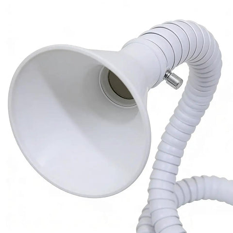 Pro Grade Welding Fume Extraction Arm Paired With 75Mm Flexible Exhaust Hose And White Round Hood for clear smoke extraction.
