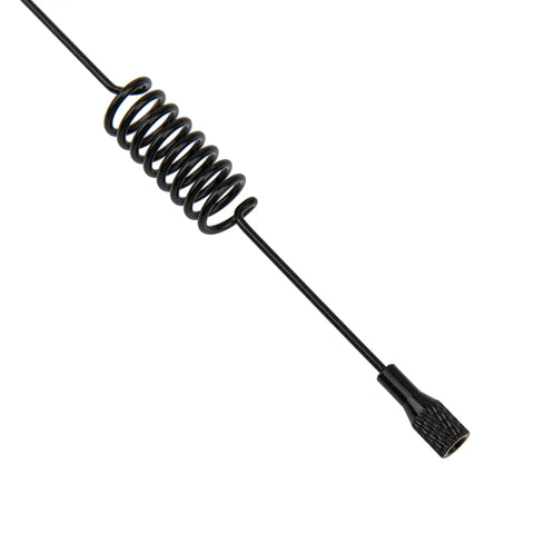 Coiled detail of Two Piece Metal RC Antenna Set In 7.68 Inch And 11.4 Inch For Axial SCX10 90046 Traxxas TRX4 D90 D110