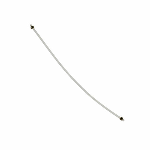 High Temp PTFE Hose 2x4 mm by 290 mm with Bushings for DeLonghi Coffee Machines, Food Grade Tube, Heat Resistant Replacement Hose