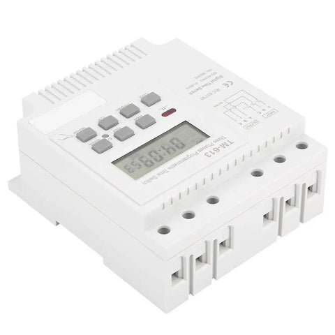 Three Phase 380V Digital LCD Timer Switch With Weekly Programmable Relay For Motors And Industrial Equipment 3 Wire Power Controller