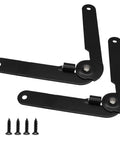 Heavy Duty 4 Pack 9 Inch 180 Degree Lid Support Hinges In Black Rotatable Folding Hinges For Cabinets Furniture Boxes Jewelry Cases And Chests