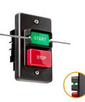 Dual Voltage Paddle Switch For Woodworking Tools 120 To 230V 28 Amp Single Phase On Off With Screws front view