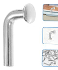 Top Tier Heavy Duty Pallet Rack Safety Pins 35 Piece Set showing L-shaped steel drop pin for secure bolt clips.