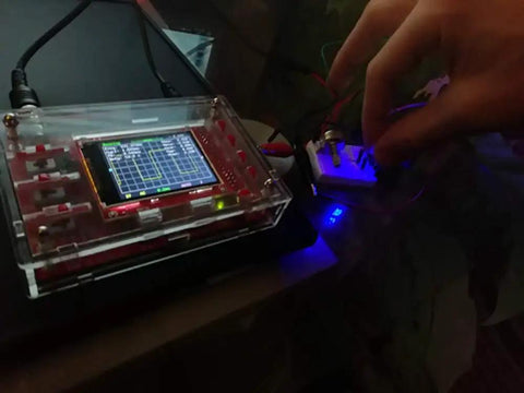 Open Source Digital Oscilloscope Kit With Probe And 2.4-Inch TFT Screen, 1Msps Sampling, Case Included, Education Ready