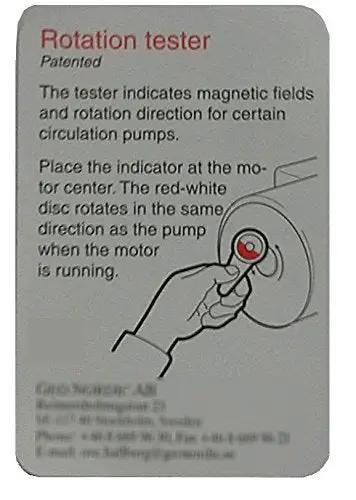 Instruction illustration for Rotation Tester And AC Detector For Circulating Pumps And Solenoid Valves A Handy No Brainer