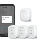 All-In-One Smart Home Water Leak Starter Kit With SpeakerHub And Leak Sensors, LoRa Powered Quarter Mile Range, app interface