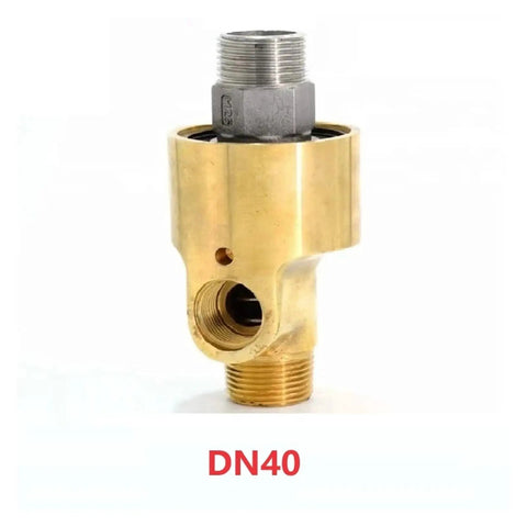 DN40 Two Way Rotating Joint For Water Air And Oil brass rotary union swivel coupling with left thread