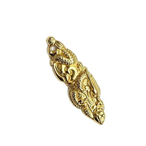 Menuki Tsuka Fitting Decorative Replacement Accessory For Samurai Katana Wakizashi And Tanto Handles in gold finish
