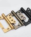 Heavy Duty 4 Inch Stainless Steel Door Hinges Set For Indoor Use Built Tough Cabinet And Closet Hinges Off Axis Design Ideal For Wood Doors Cabinets Dressers And Furniture Projects 5 Piece Pack in multiple finishes