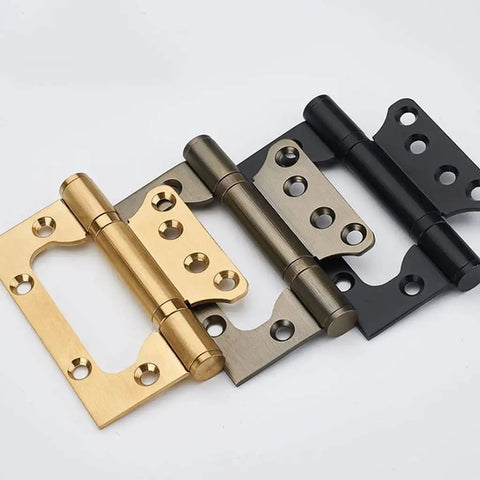 Heavy Duty 4 Inch Stainless Steel Door Hinges Set For Indoor Use Built Tough Cabinet And Closet Hinges Off Axis Design Ideal For Wood Doors Cabinets Dressers And Furniture Projects 5 Piece Pack in multiple finishes