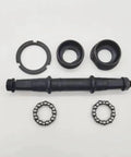 Bottom Bracket Crank Axle Square Taper 5S 148mm Length 52mm Mid Size Universal Fit for Mountain and Cross Bikes Replacement Kit