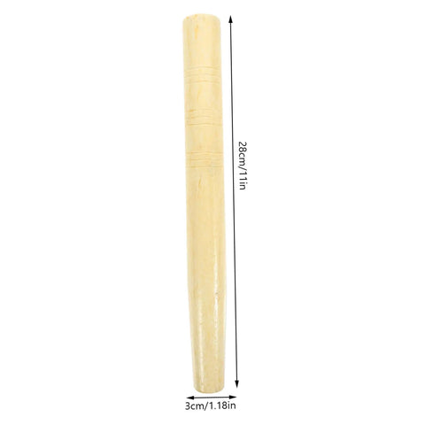 Wooden Garden Tool Handles Pack Of Five For Weeding And Mowing Multipurpose Replacement Grips, beige handle, 28cm length