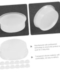 Transparent Silicone Flute Plugs And Open Hole Key Caps Kit showing close-up of plug and cap details, 24-piece set