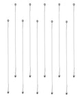 10 Pack Cheese Cutter Wires Set, Stainless Steel Replacement Cutting Wires For Block Cheese Cheddar And More, 5 Inch shown in a grid