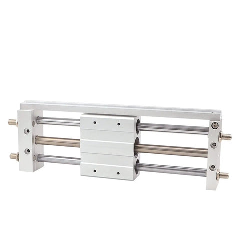 Premium Aluminum Alloy Rodless Pneumatic Air Cylinder Featuring Smooth As Butter Slide Operation And Rock Solid Buffer Adjustment For Tough Shop Floors And Real Deals