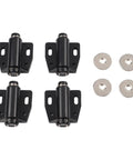 4 Pack Magnetic Push To Open Cabinet Latches Handleless Door Catches For Wardrobe Cupboard Kitchen And Bathroom Spring Loaded Easy One Push Closure Black Finish