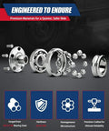 Hub Bearing Assembly Front And Rear 5 Lug With ABS For GM Vehicles 2010 To 2017 Equinox Terrain Malibu Impala Lacrosse Regal Cadillac XTS CTS Malibu Limited Front And Rear Compatibility, exploded view showing components and materials.