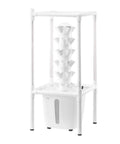 Compact 6 Tier Hydroponic Tower With Grow Lights 30 Pods Indoor Garden Kit for herbs, veggies, and fruit showing tiered design