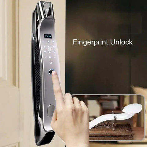 Heavy Duty Smart Fingerprint Door Lock With App Remote Control And Top Tier Rock Solid Biometric Password Security For Hassle Free Residential IC Card Keyless Entry Setup