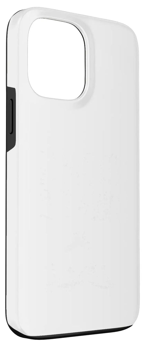 Back view of Hang Glider Art Two Part Protective Case For iPhone 13 Pro Max For Men And Women Gift Idea I Like To Get High Dope Hang Gliding Theme Cover For Pilots And Open Air Lovers, showing camera cutout.