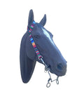 One Ear Serape Headstall With Quick Change Clips For Horse Size Nylon Adjustable Riding Headstall With Roller Buckle