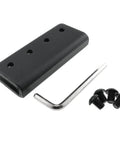 Bi Parting Sliding Barn Door Rail Adaptor For 1 9 16 Inch Flat Track Heavy Duty Connector To Extend Two Way Sliding Doors Black Finish Easy Install