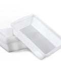 Six Pack Polypropylene Lab Containment Trays 15 L By 10.8 W By 4 H Durable Workhorse Temperature Resistant Plastic White Trays