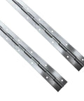 Built Like A Tank Two Pack 72 Inch Heavy Duty Aluminum Piano Hinges 2 Inch Wide.090 Thick, showing solid aluminum with hinge pins.