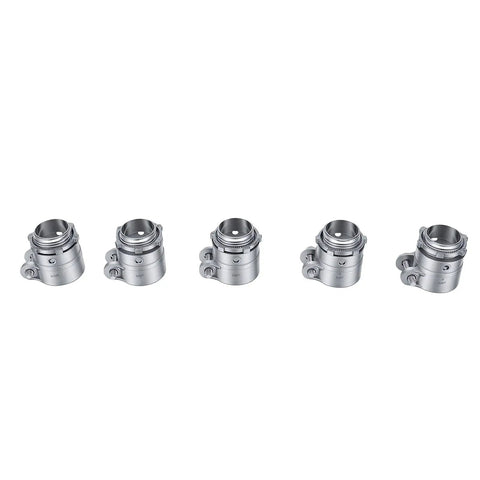 Rock Solid Three Quarter Inch Squeeze Connectors For Flexible Metal Conduit heavy duty zinc alloy fittings in silver.