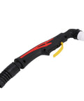 P80 Plasma Cutter Torch Head With Ergonomic Handle For 10A To 80A, Heavy-Duty Workhorse, red and black design with trigger