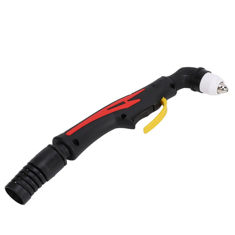 P80 Plasma Cutter Torch Head With Ergonomic Handle For 10A To 80A, Heavy-Duty Workhorse, red and black design with trigger