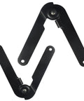 4 Pack 9 Inch 180 Degree Rotatable Lid Support Hinges for Cabinets and Furniture, black iron locking folding hinges for doors