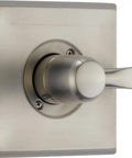 Dryden Monitor 14 Series Valve Trim Only Stainless Finish for Shower Faucet, square plate with handle, durable metal trim kit