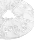 Rock Solid Clear Router Base Plate Six And One Half Inches Polycarbonate Universal Mounting Adapter for smooth routing tasks.
