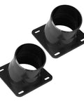 Secure Your Weekend Warrior Project With This Universal 2-1/2 Inch Dust Collection Port And Vacuum Hose Connector Flange, black ABS fittings.