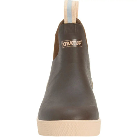 Front view of Wheelhouse Ankle Deck Boot For Men Brown With Dual Density Comfort Insole And Slip Resistant Outsole Built For Severe Wet Conditions