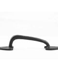 Black Wrought Iron Cabinet Door Pulls Set of 2 7.5 Inch Drawer Pulls with Matte Black Finish