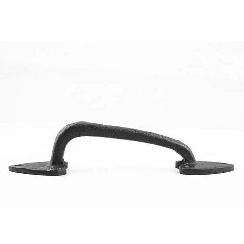 Black Wrought Iron Cabinet Door Pulls Set of 2 7.5 Inch Drawer Pulls with Matte Black Finish