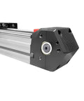 Heavy Duty Dual Axis Linear Actuator Electric XYZ Motion Platform Long Stroke Belt Drive Motor side view with precision gearing.