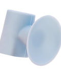 Silicone Suction Cup Door Stopper Wall Protector With Noise Reduction Pad for smooth surfaces, soft blue silicone