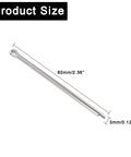 20 Pcs Cotter Pin Set M3 X 60Mm Zinc Plated Hairpin Clips For Lawn Mowers And Garden Equipment, showing size dimensions.