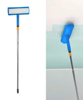 10 Inch Ceiling Paint Roller With Built In Splatter Guard Anti Drip Design For Effortless Home Makeovers That Save Your Floors And Deliver Butter Smooth Finish Without A Single Messy Cleanup Headache Today, featuring blue bulk handle and white paint sleeve.