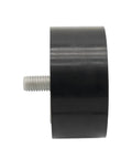 Premium Belt Tensioner Pulley 11287545297 for BMW 7 Series F02 G12 X5 E70, side view showing steel hub and threaded bolt.