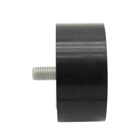 Premium Belt Tensioner Pulley 11287545297 for BMW 7 Series F02 G12 X5 E70, side view showing steel hub and threaded bolt.